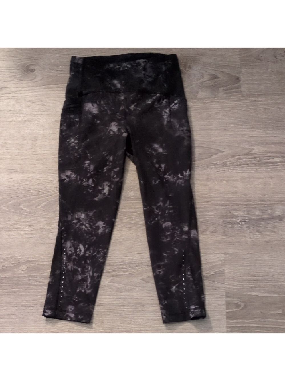 Lululemon Swift Speed High-Rise Crop 21" Aquila Black Multi Size 4